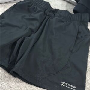 Abercrombie Black Athletic Shorts